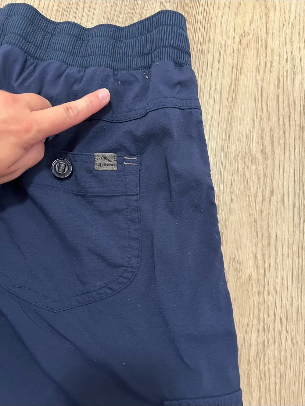 L.L. Bean Vista Camp Ripstop Navy Hiking Pants Size XL Style 292741